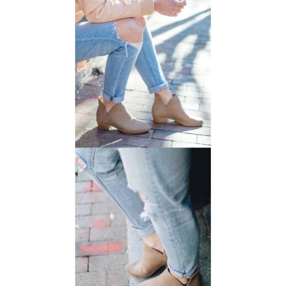 Tan ankle boots